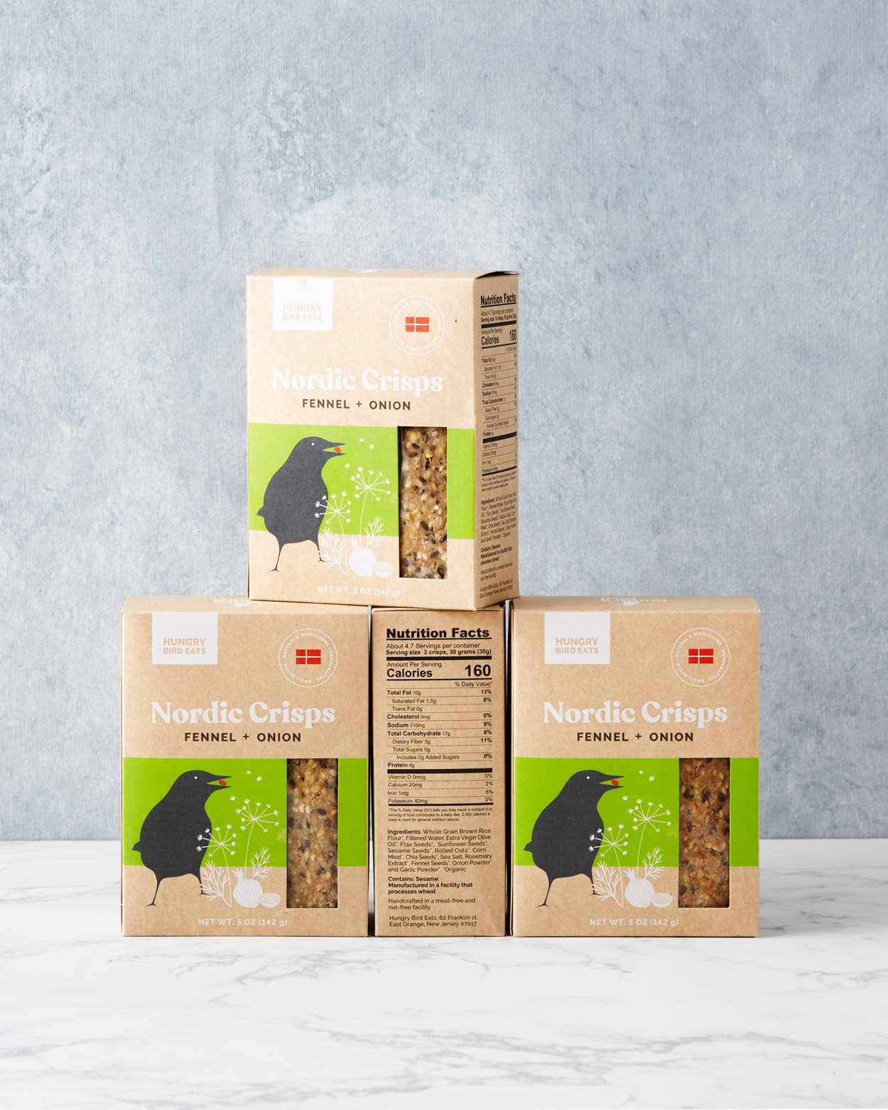 Hungry Bird Nordic Crisps Fennel + Onion