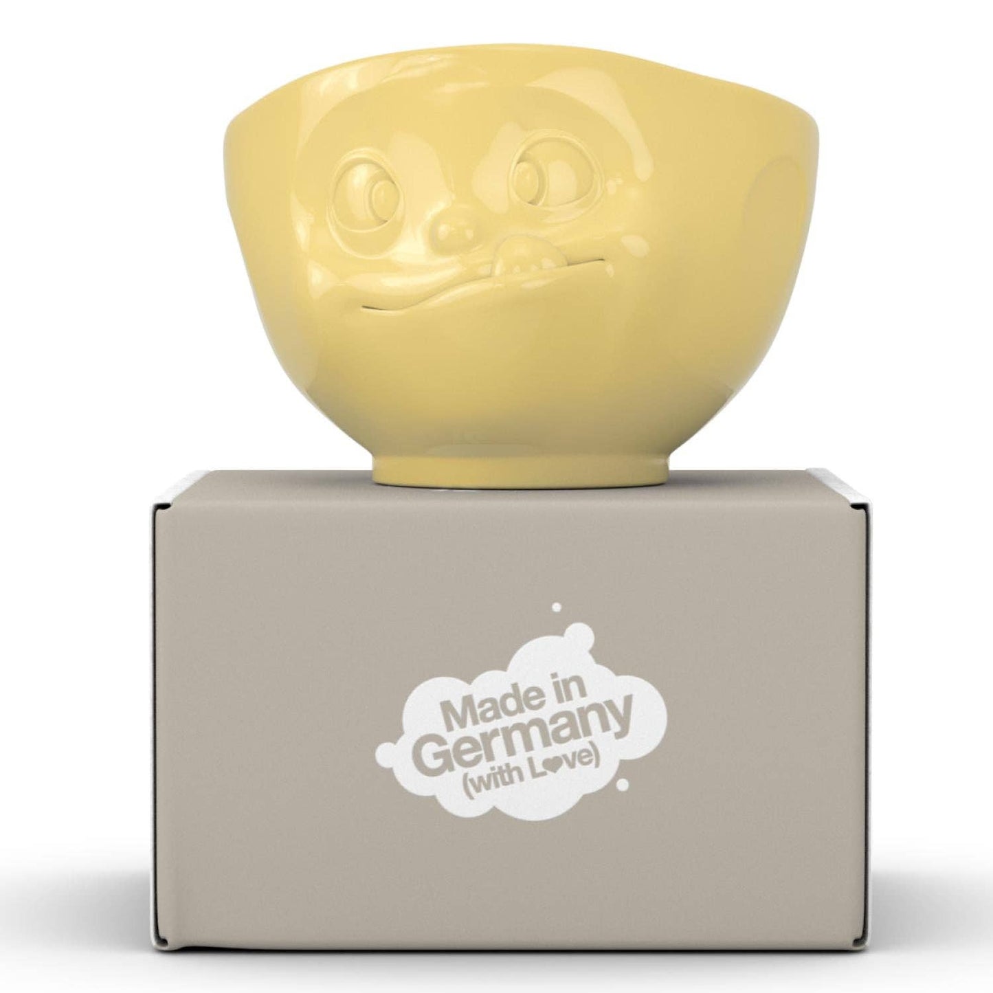 16 Oz. Bowl, Tasty Face, Yellow