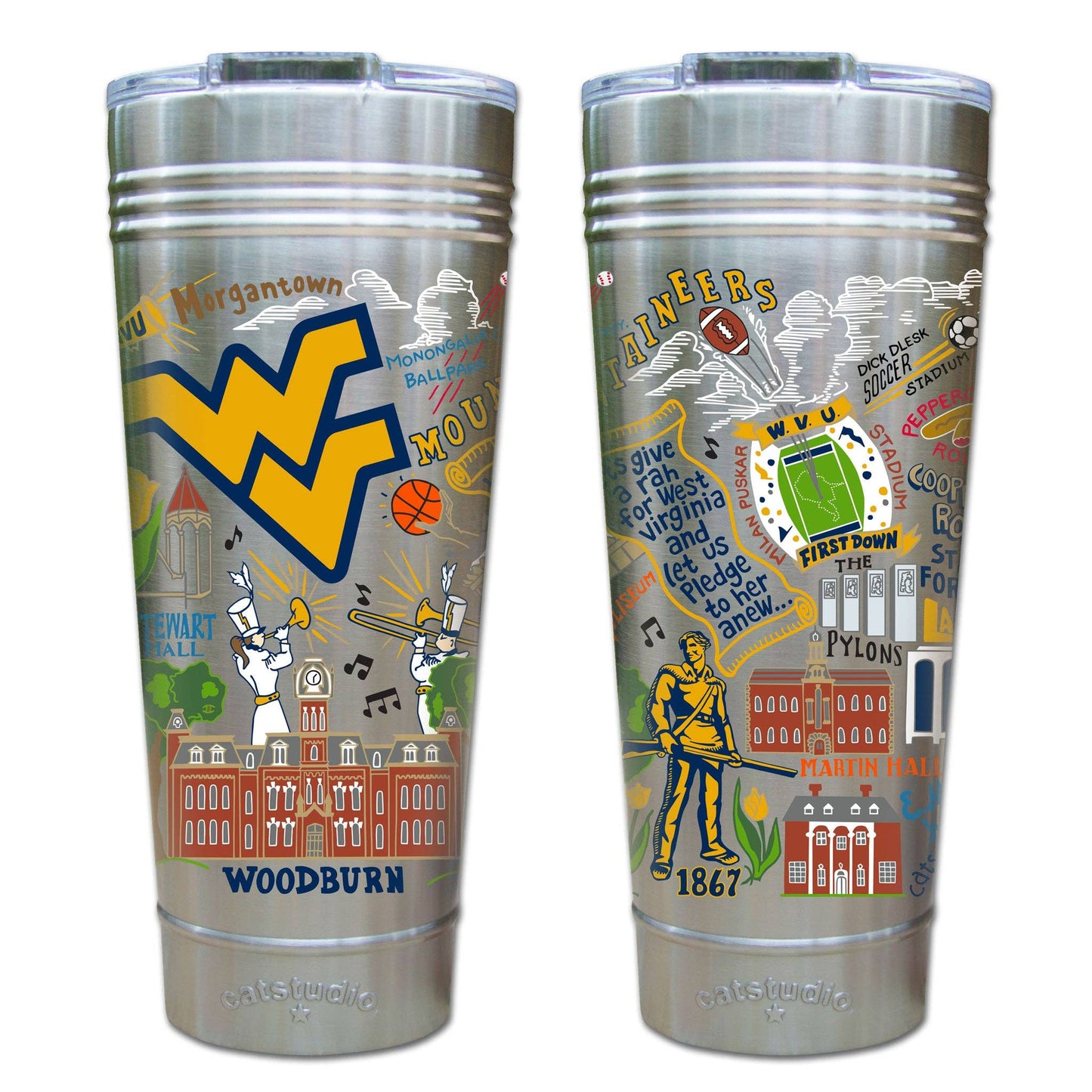 West Virginia University Collegiate Thermal Tumbler