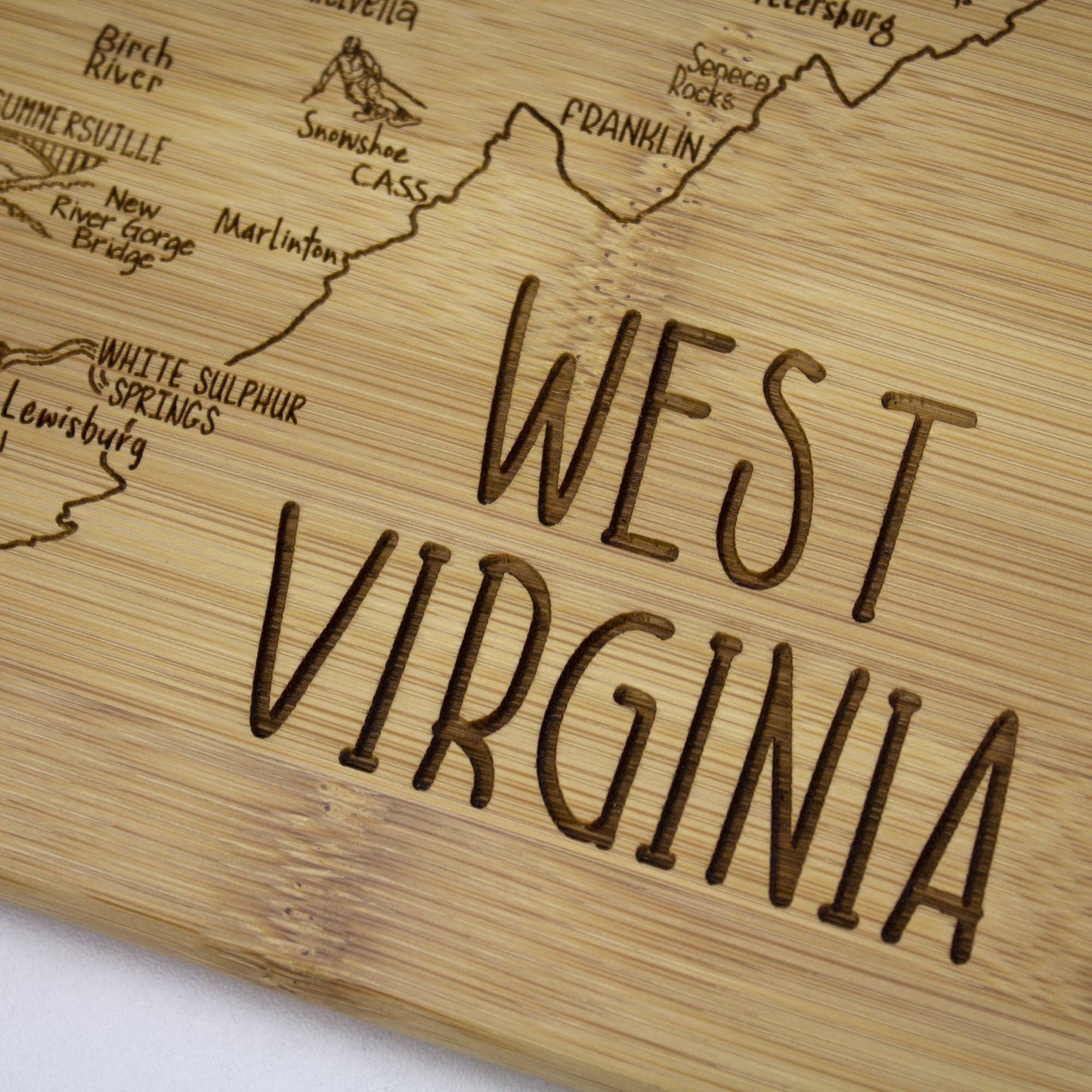 A Slice of Life West Virginia Cutting & Charcuterie Board