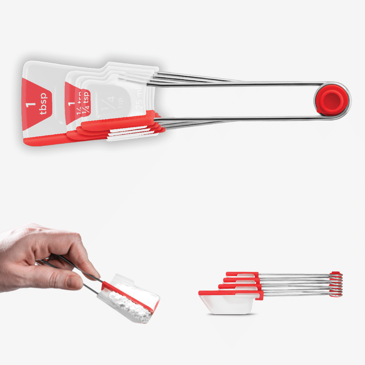 Levoons Measuring Spoons with Easy Read Measurements