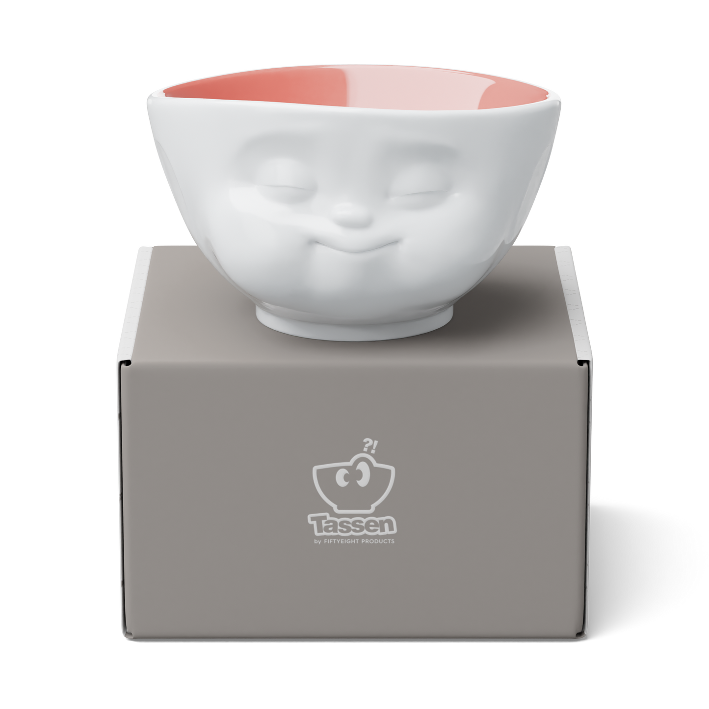 16 Oz. Bowl, Munching Face, Peach Color Inside