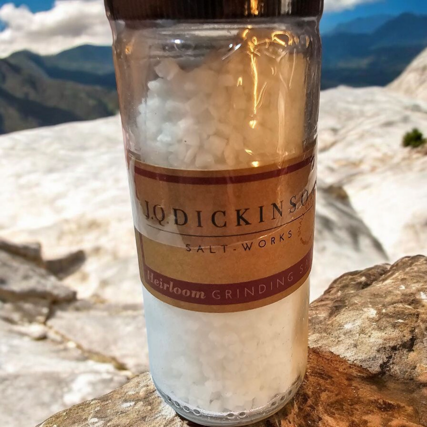 J Q Dickinson Salt Grinder, Refillable, 2.5 oz.