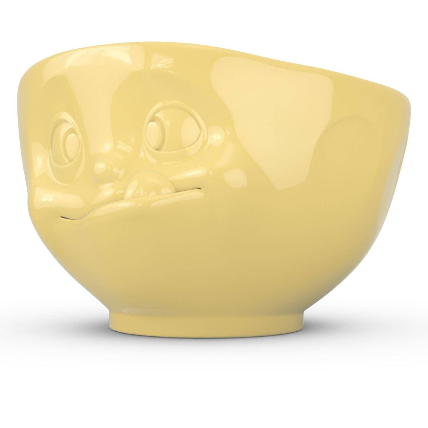 16 Oz. Bowl, Tasty Face, Yellow