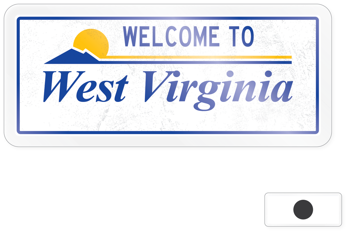 Morris Magnets - Magnet - West Virginia Welcome Sign