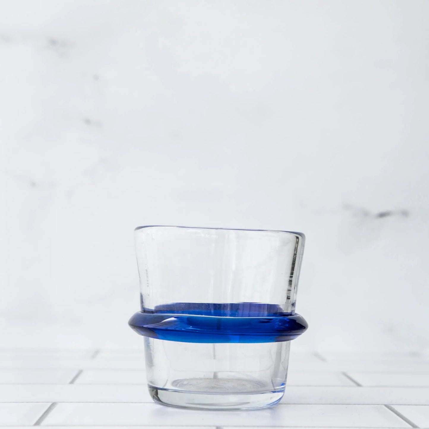 Blenko Cobalt Blue Single Ring Glass