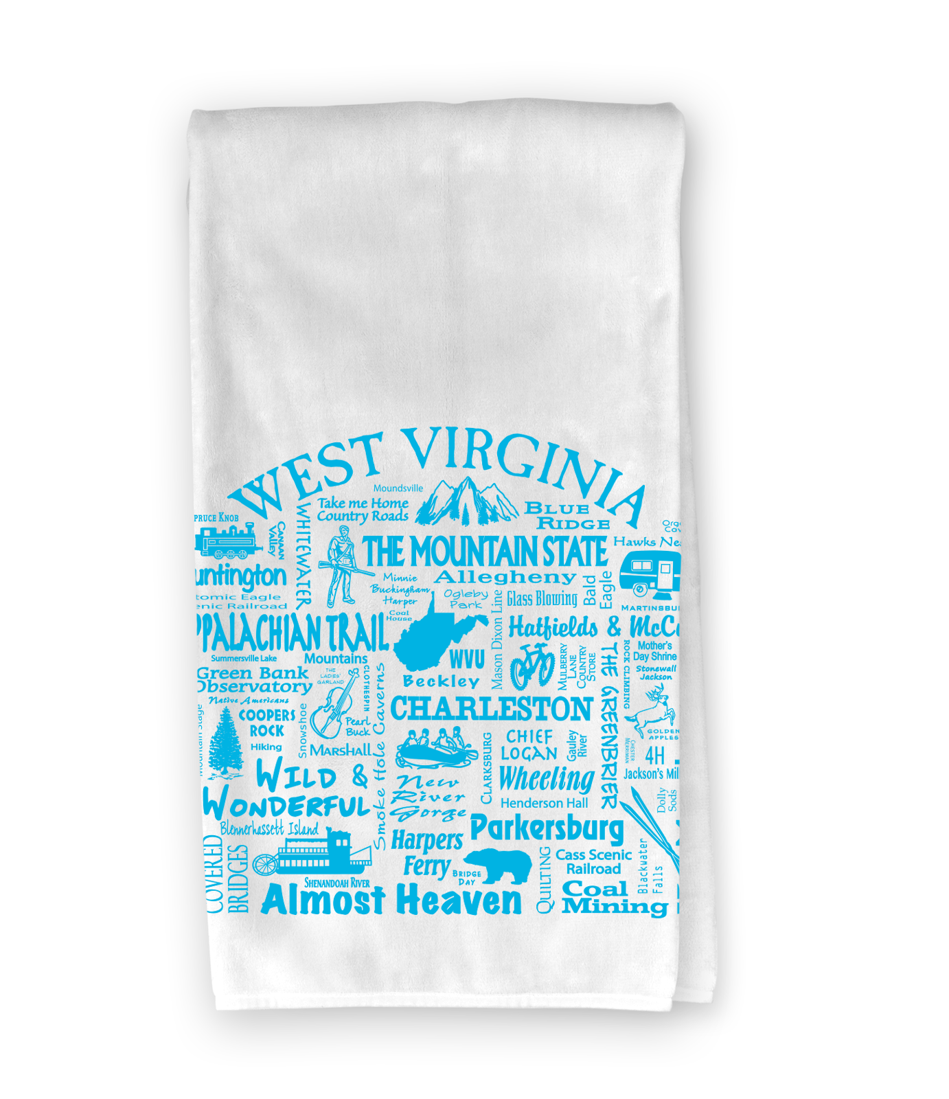 West Virginia Dest. Kitchen Towel - Where Life Takes You