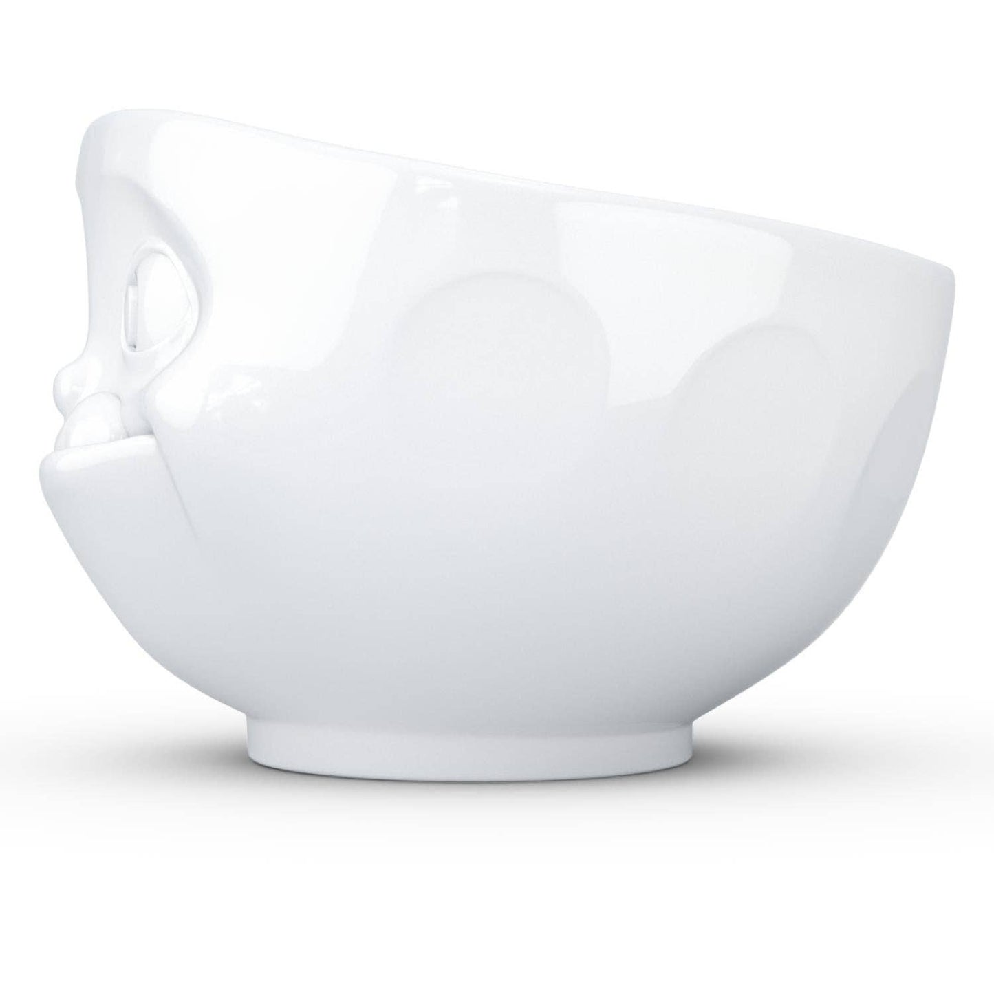 16 Oz. Bowl, Tasty Face, White
