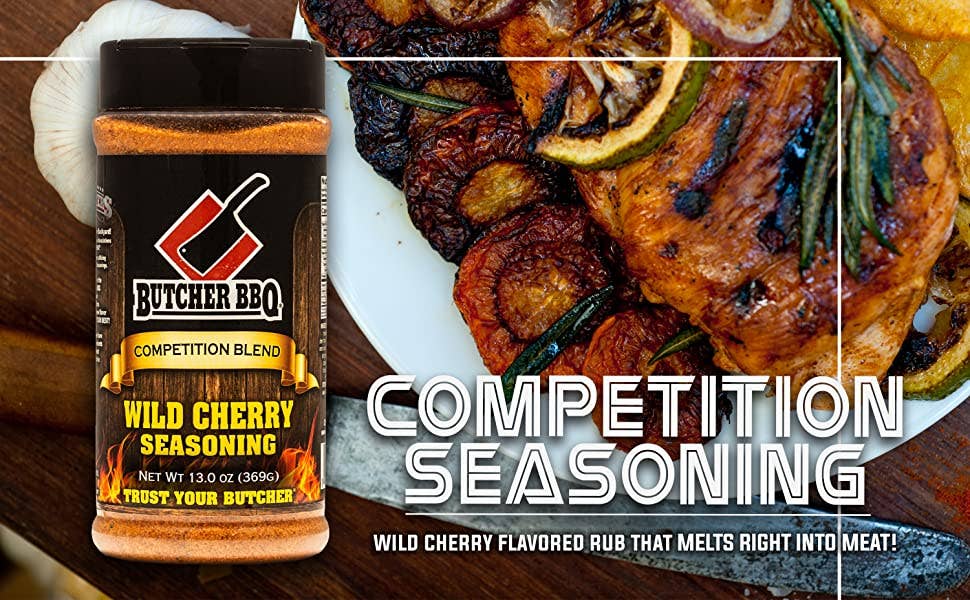 Butcher BBQ Inc - Wild Cherry Flavor Rub / Barbecue Seasoning / Spice