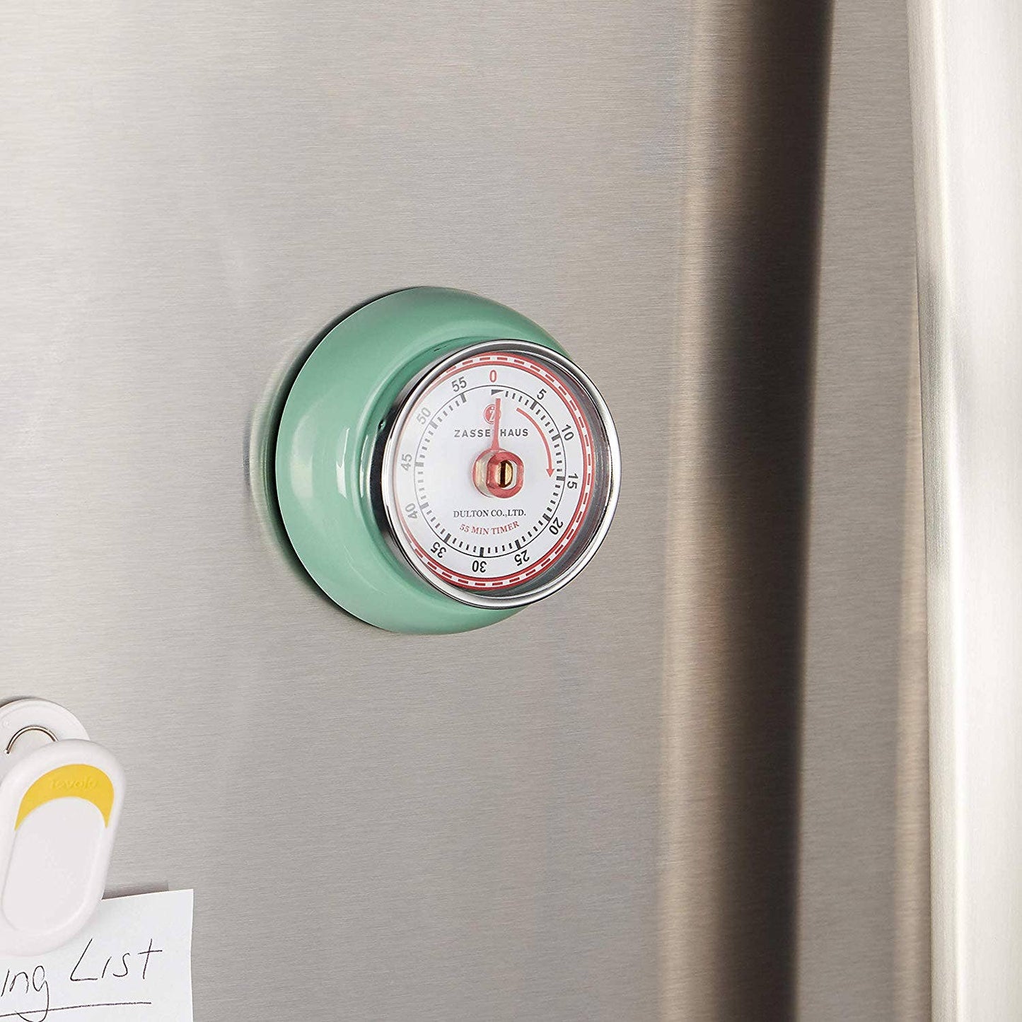 Frieling USA - "Retro" Kitchen Timer, Mint Green, 2.75” x 1.25"
