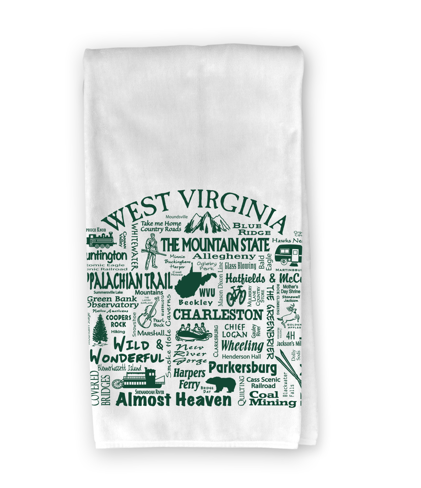 West Virginia Dest. Kitchen Towel - Where Life Takes You