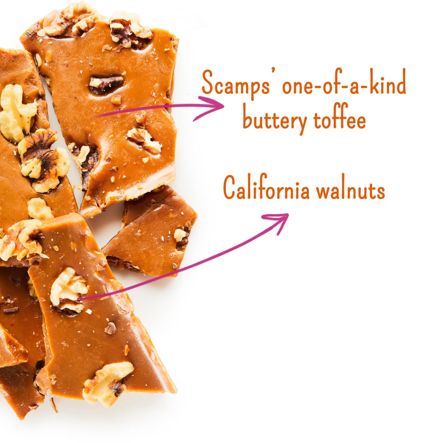 Scamps Toffee - 4oz Fairfield Bark Bag
