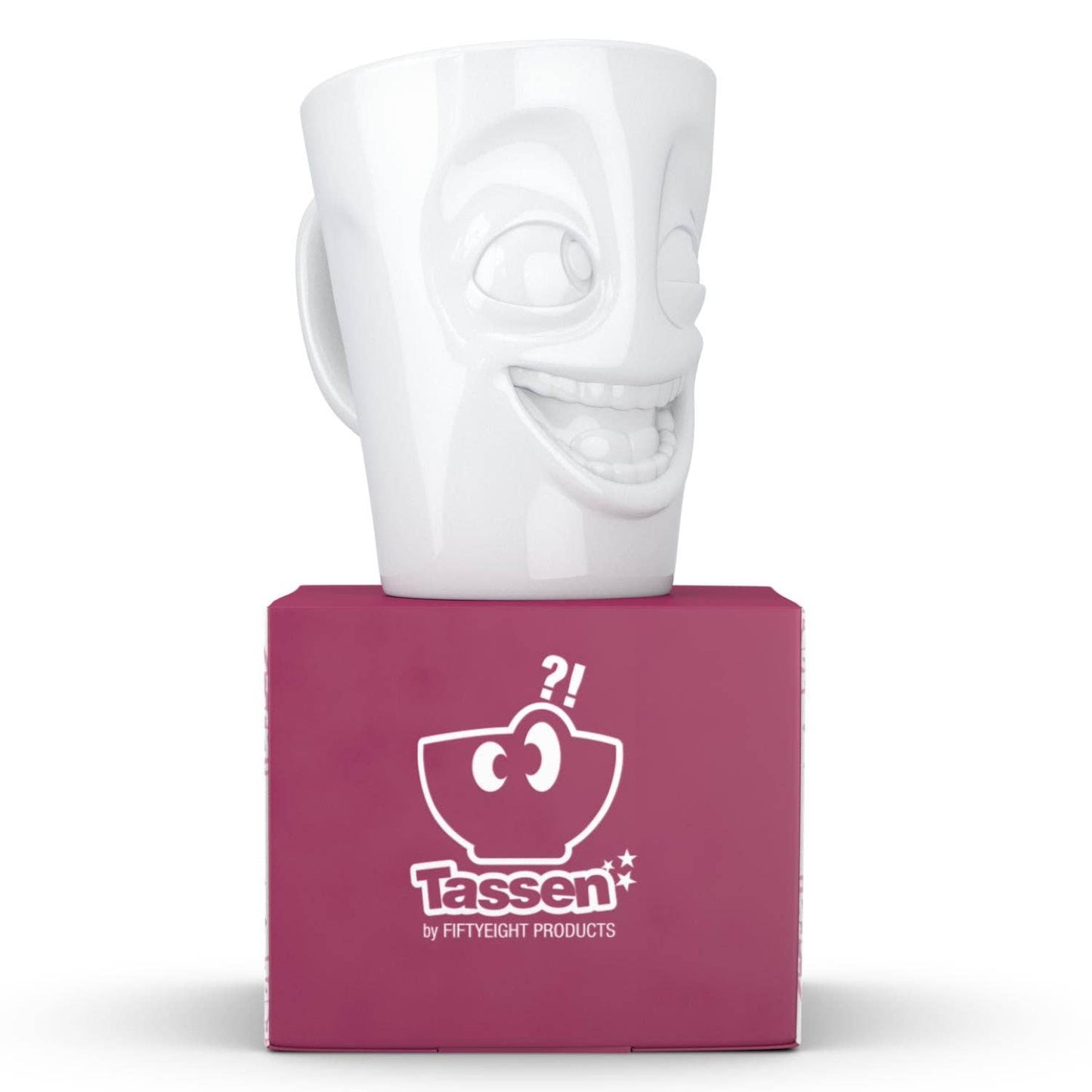 Coffee Mug with Handle, Joking Face