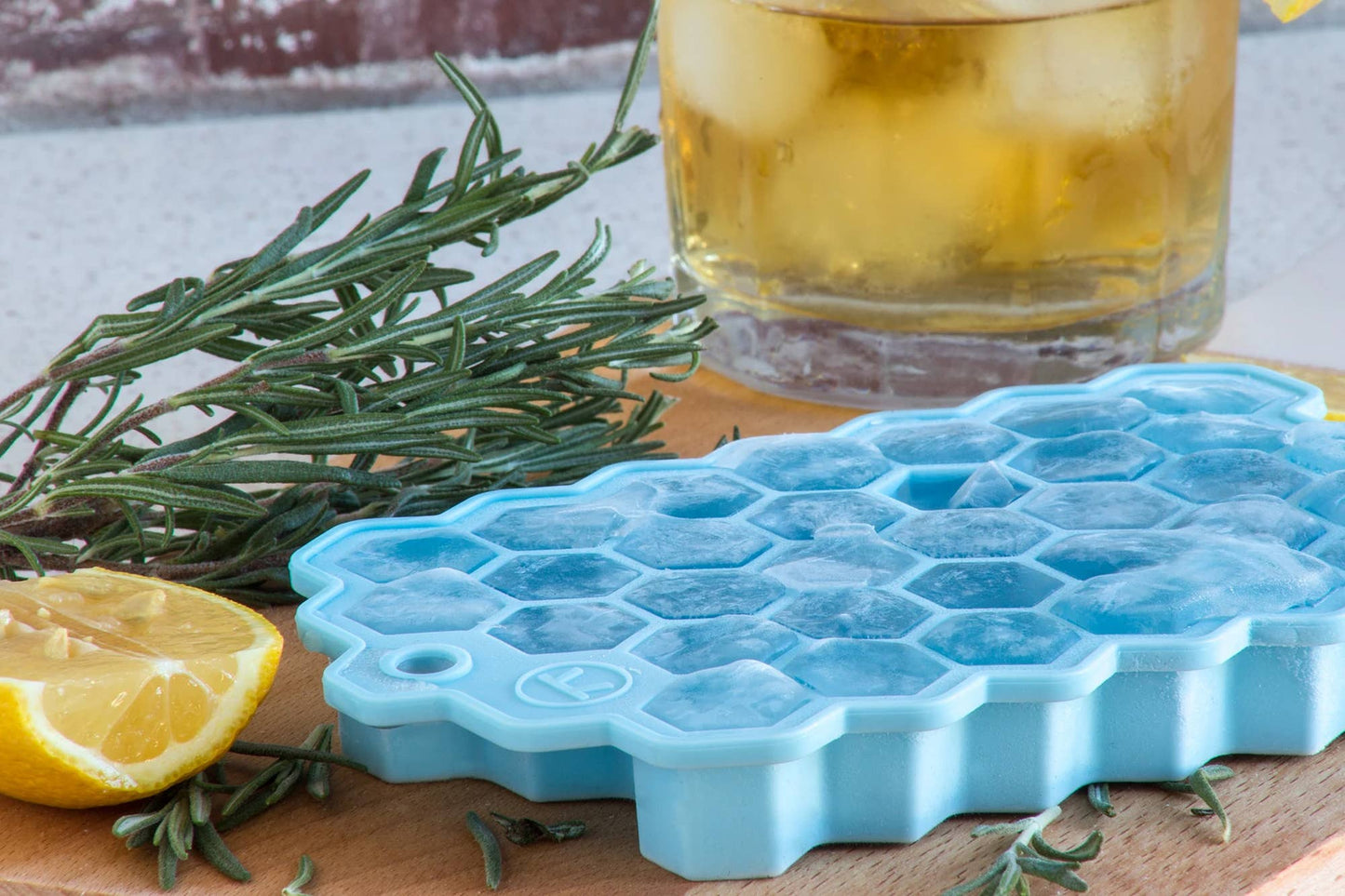 Outset Hex Ice Cube Mold, Silicone, Small, 7" x 4.25"
