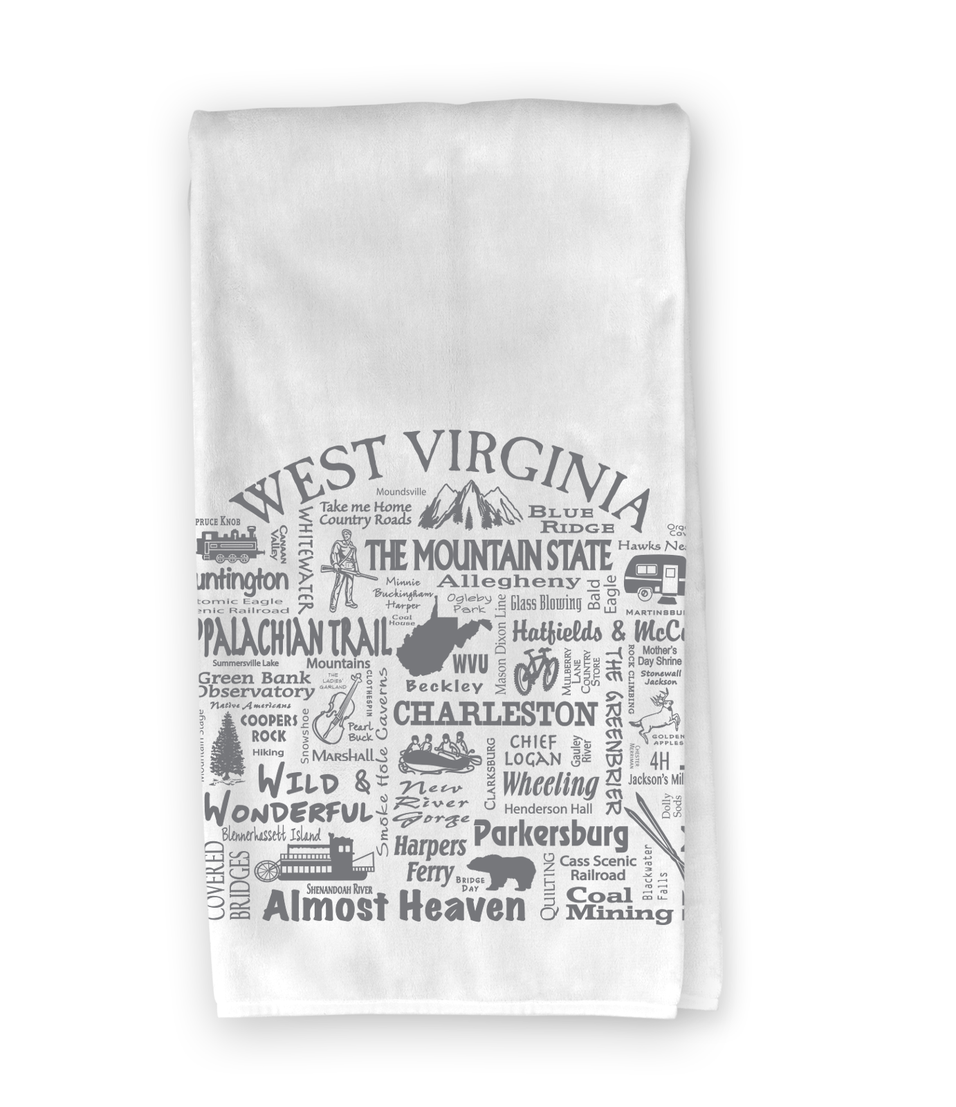 West Virginia Dest. Kitchen Towel - Where Life Takes You