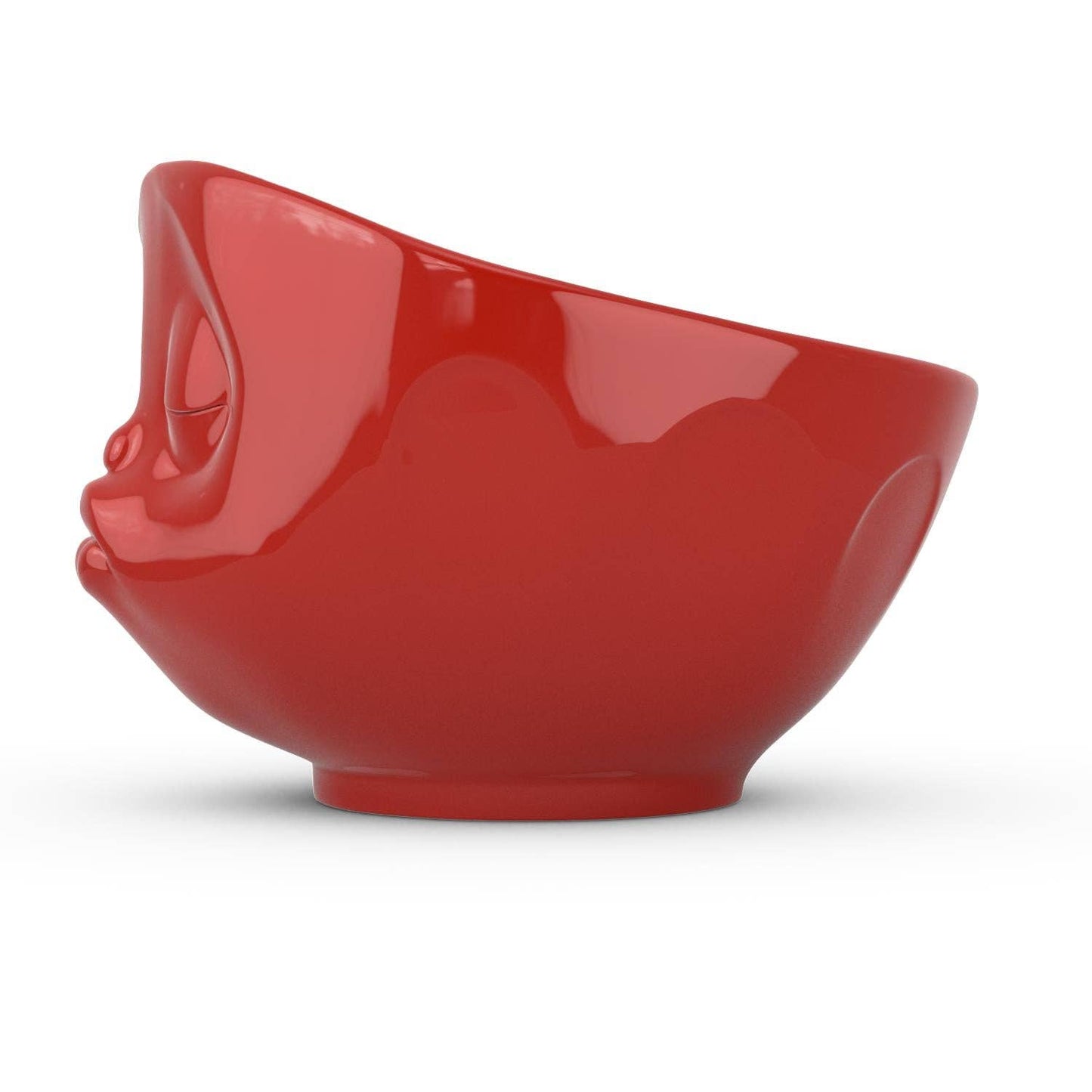 16 Oz. Bowl, Kissing Face, Red