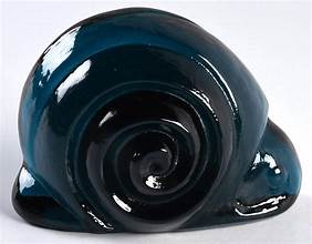 Blenko Snail Cerulean