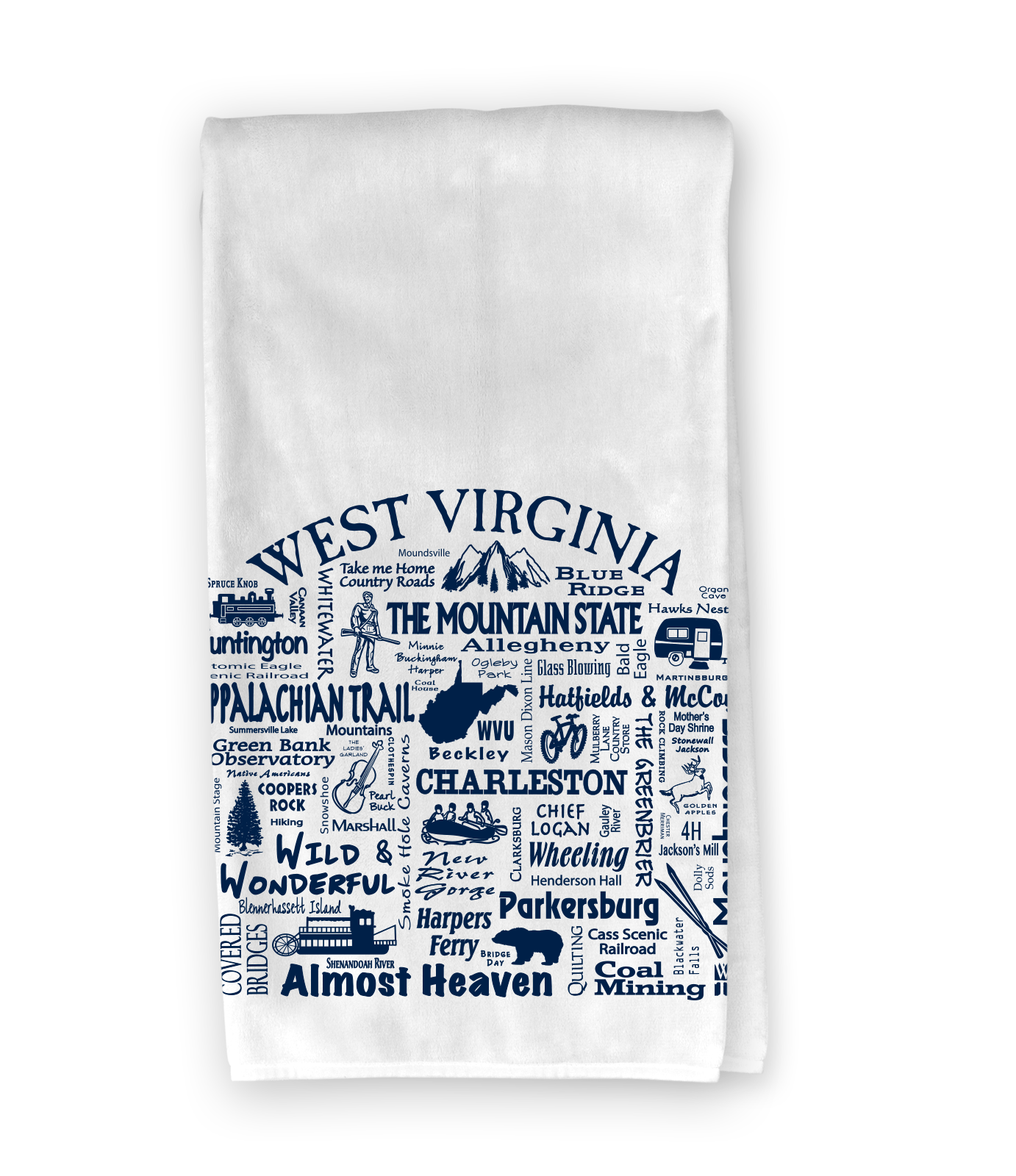 West Virginia Dest. Kitchen Towel - Where Life Takes You