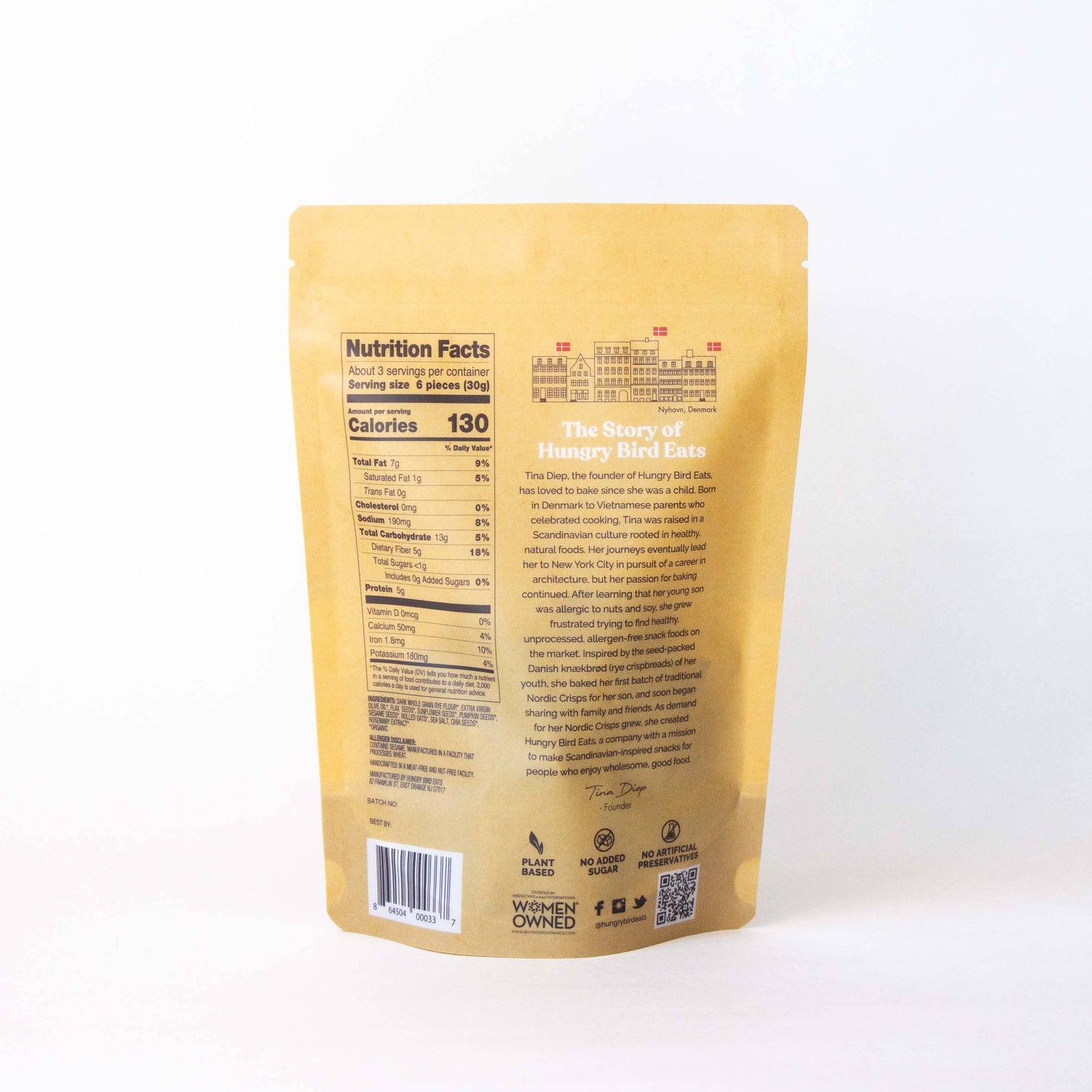 Rye + Sea Salt Nordic Crisps Snack Bags