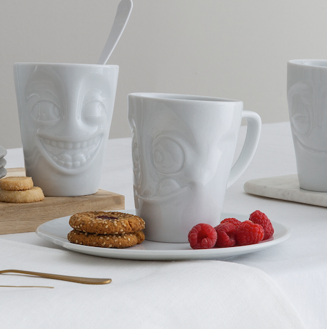 Fiftyeight Products - Coffee Mug with Handle, Tasty Face