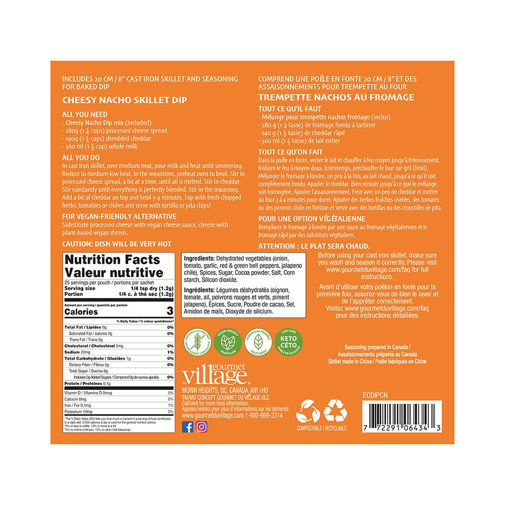 Gourmet Du Village - Skillet Dip Cheesy Nacho