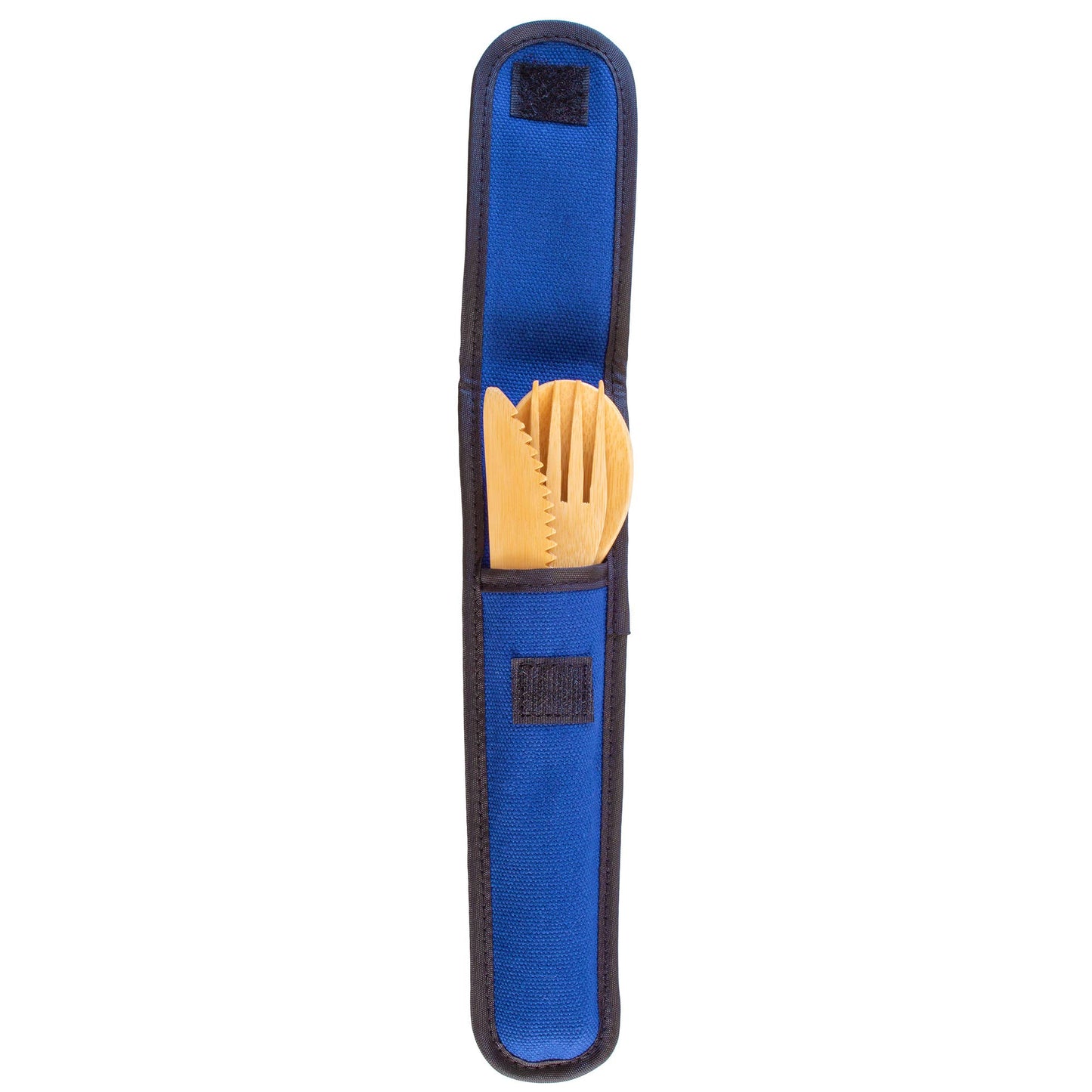 Reusable Bamboo Take-Along Utensil Set, Blue