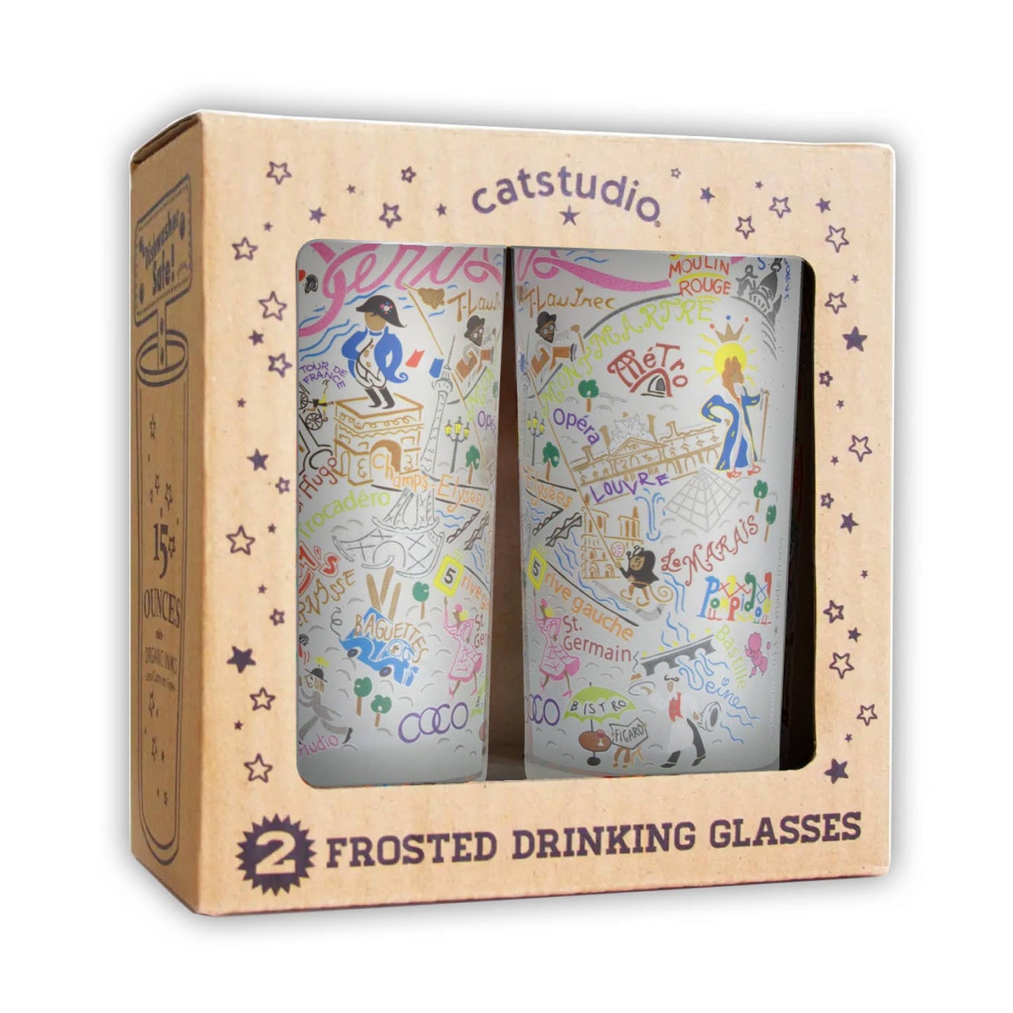 America Drinking Glass