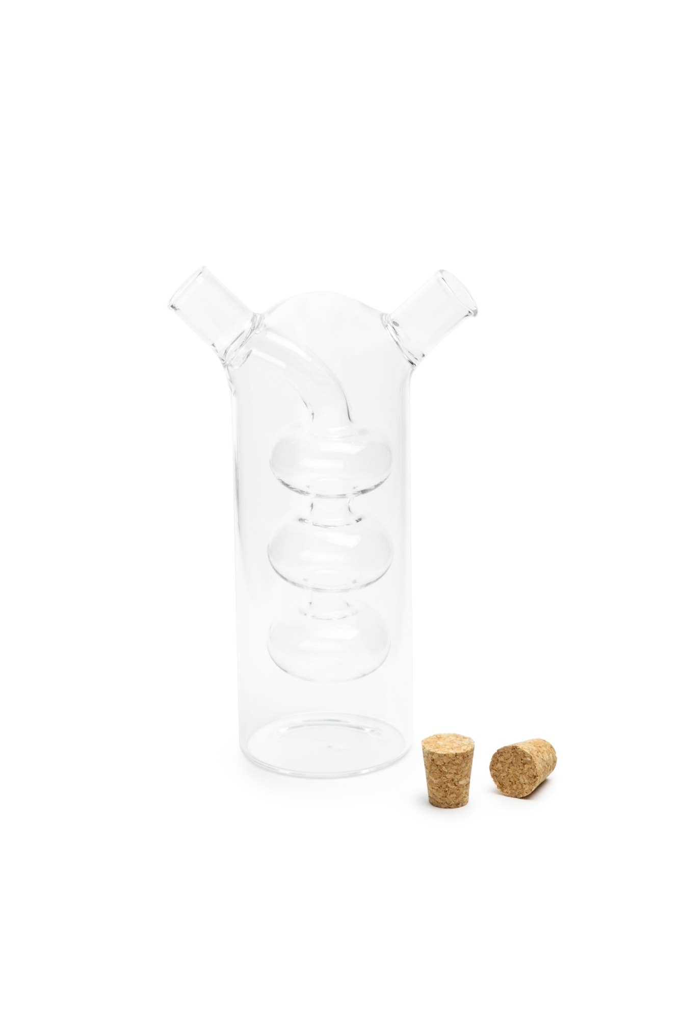 Fox Run Oil and Vinegar Glass Bottle, Bubbles, 8.5-Ounce