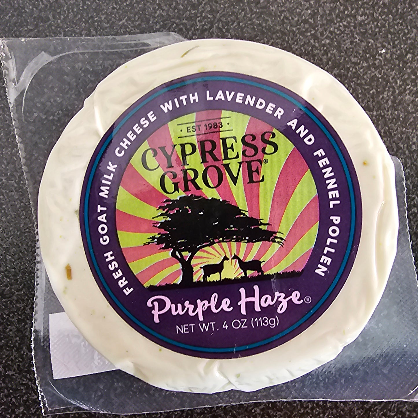 Purple Haze Cheese (Cypress Grove, Goat's Milk)