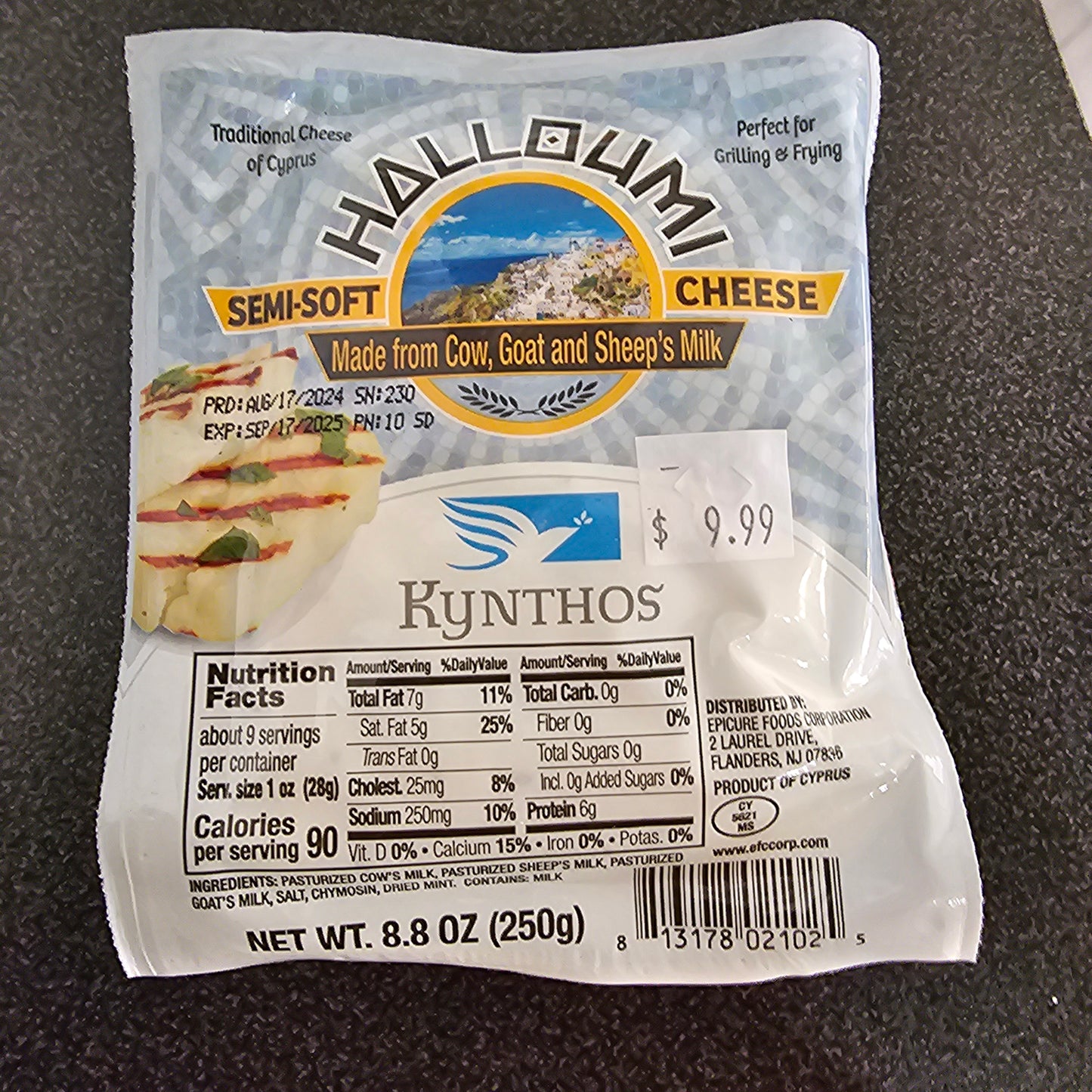 Halloumi Kynthos Cow Goat Sheep Milk