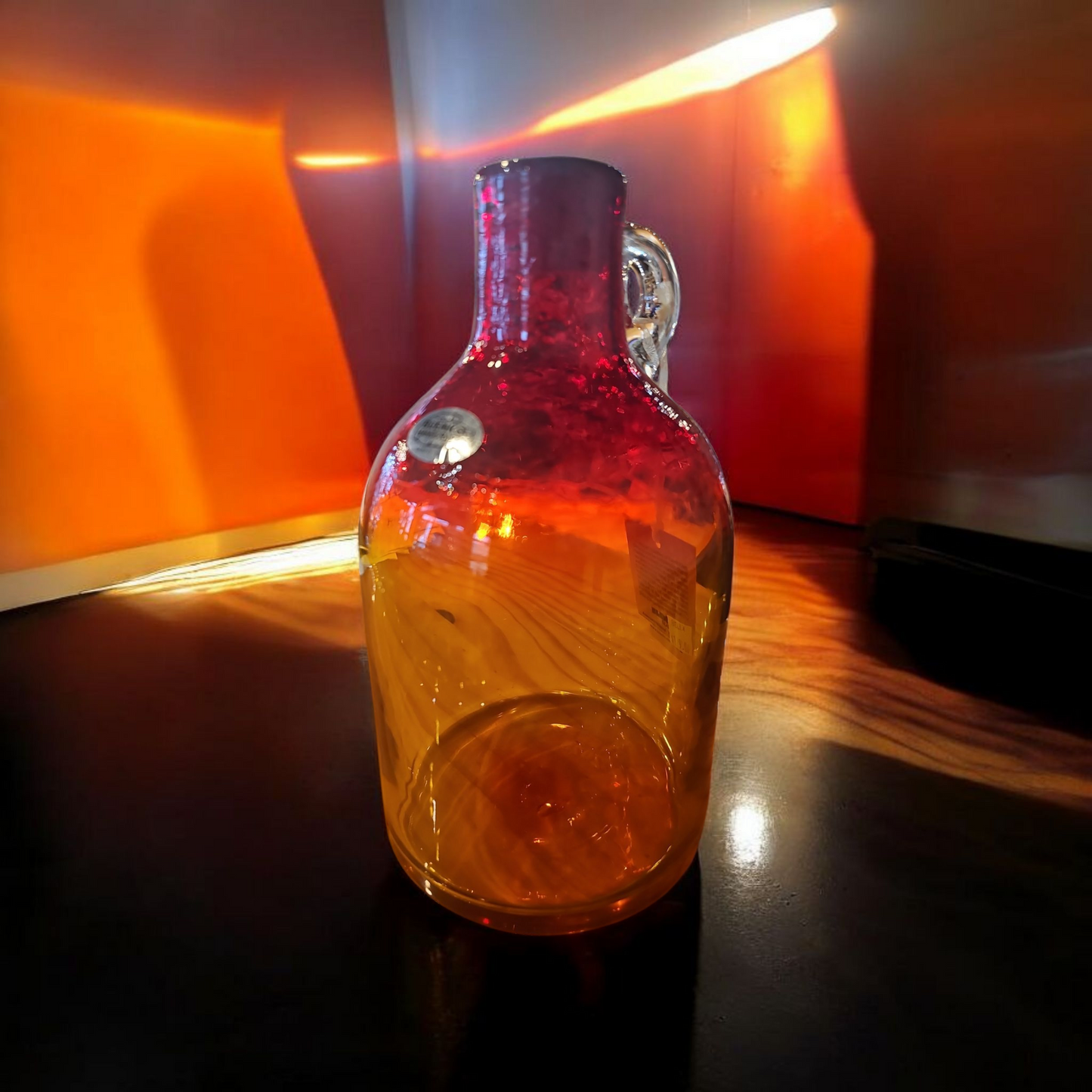 1 Blenko Medium Tangerine Moonshine Jug