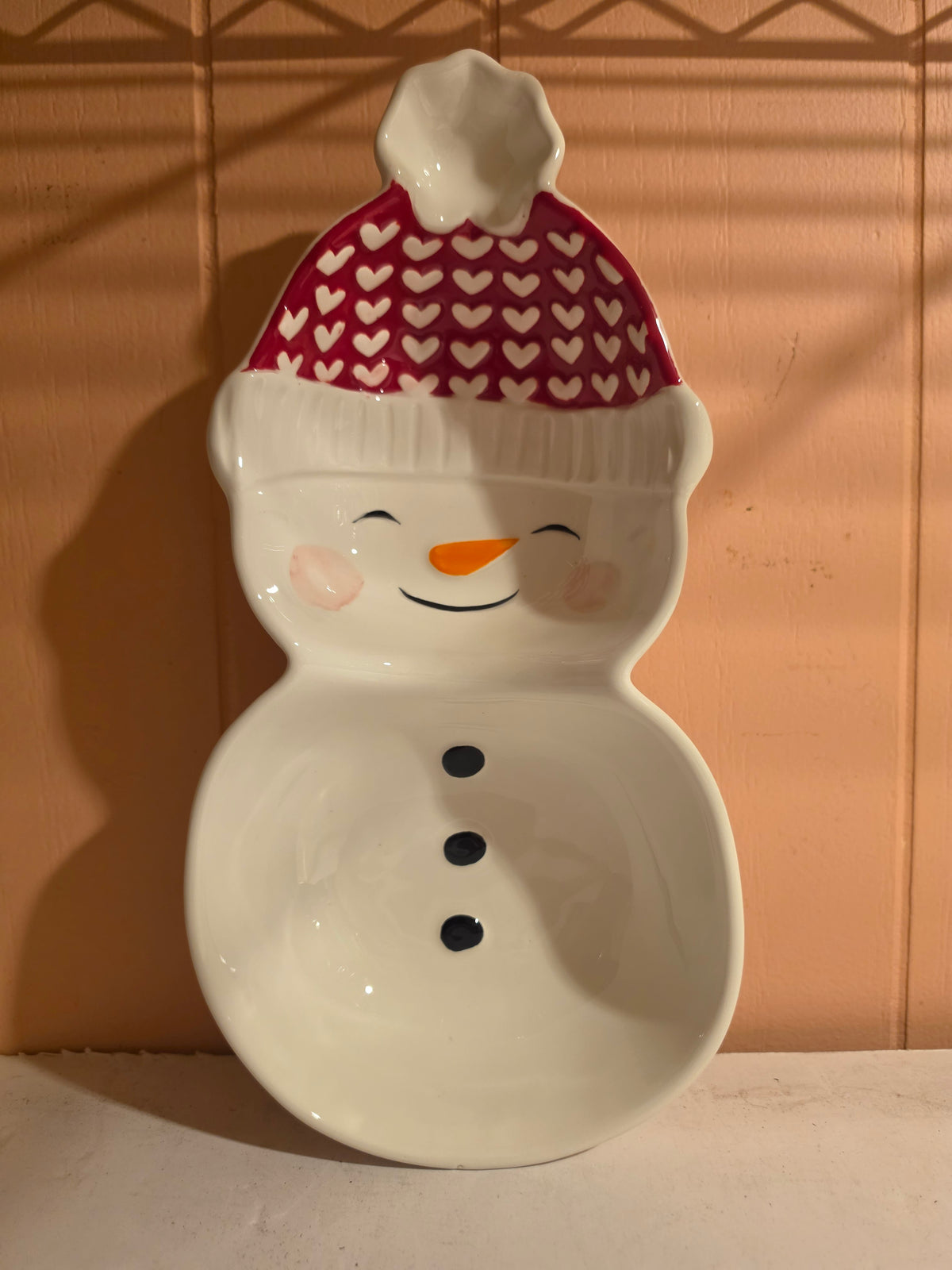 Two Part Snowman Bowl Server