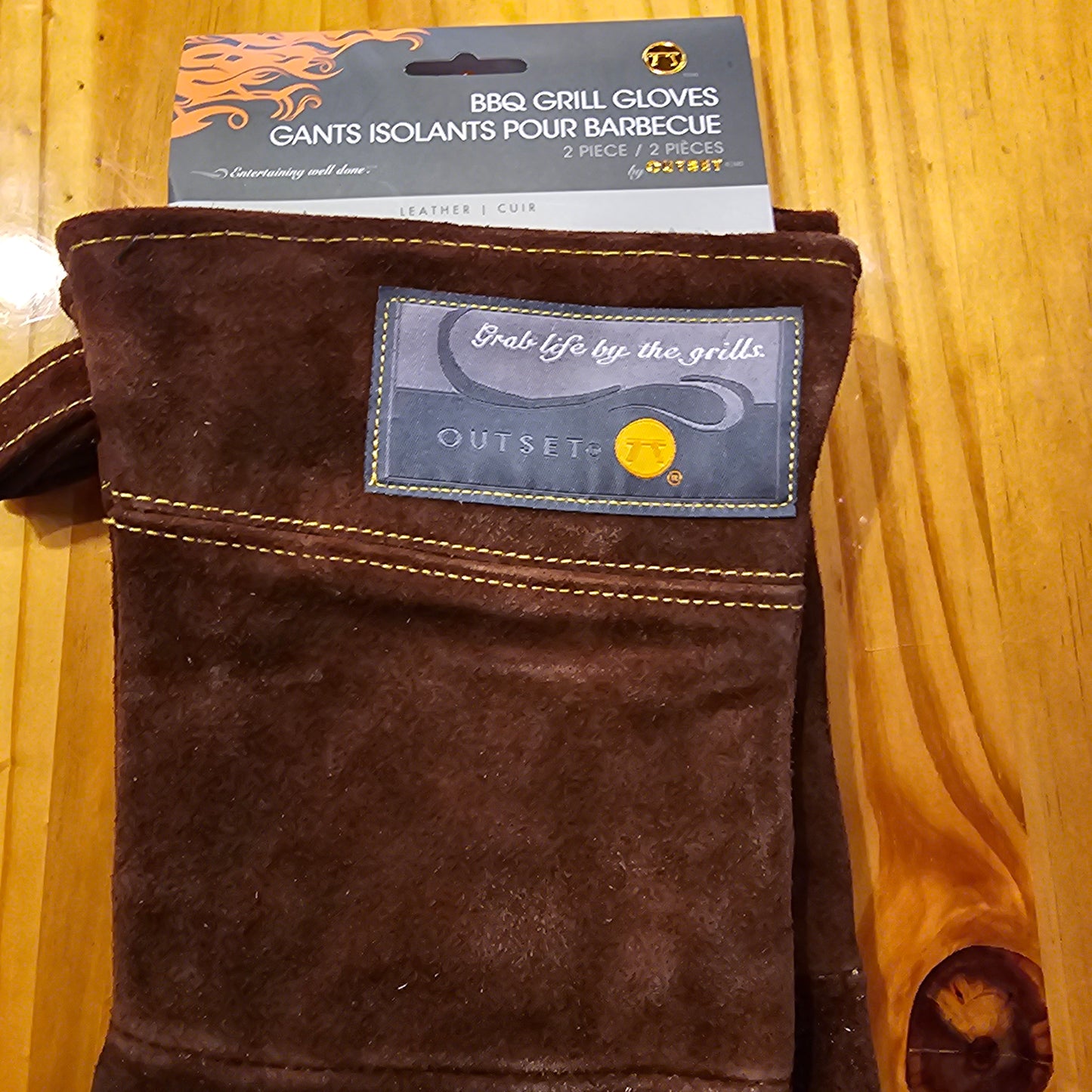 Pro 15" Leather Grill Gloves