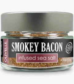 Olivelle Smokey Bacon Infused Sea Salt - 4.4 oz