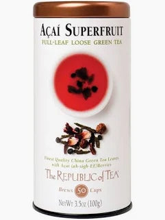Republic of Tea Acai Superfruit Full Leaf Loose Green Tea