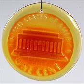 Blenko Tails Penny Suncatcher Tangerine