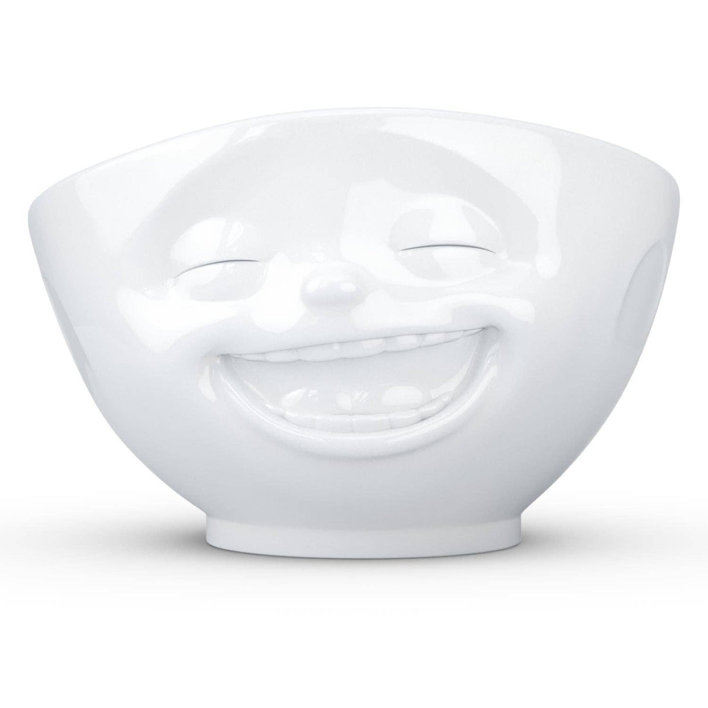 Fiftyeight Products - 16 Oz. Bowl, Laughing Face, White