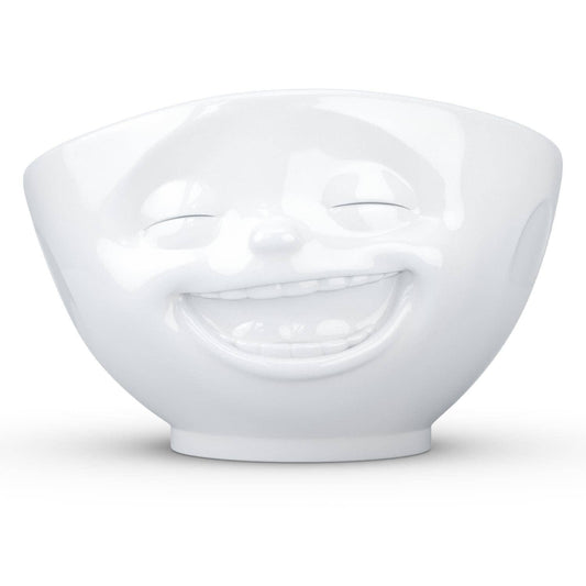 Fiftyeight Products - 16 Oz. Bowl, Laughing Face, White