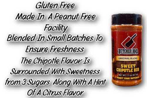 Butcher BBQ Inc - Sweet Chipotle Barbecue Rub / Dry Rub Seasoning / Spices