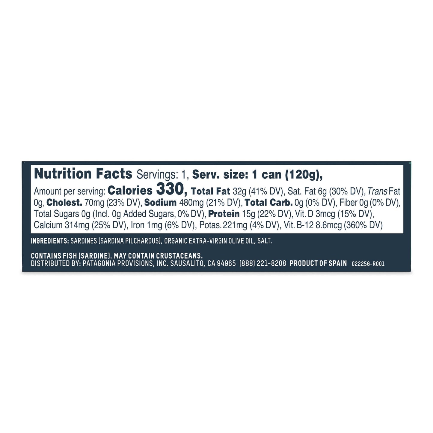 Patagonia Provisions - Tinned Fish - Sardines in Olive Oil
