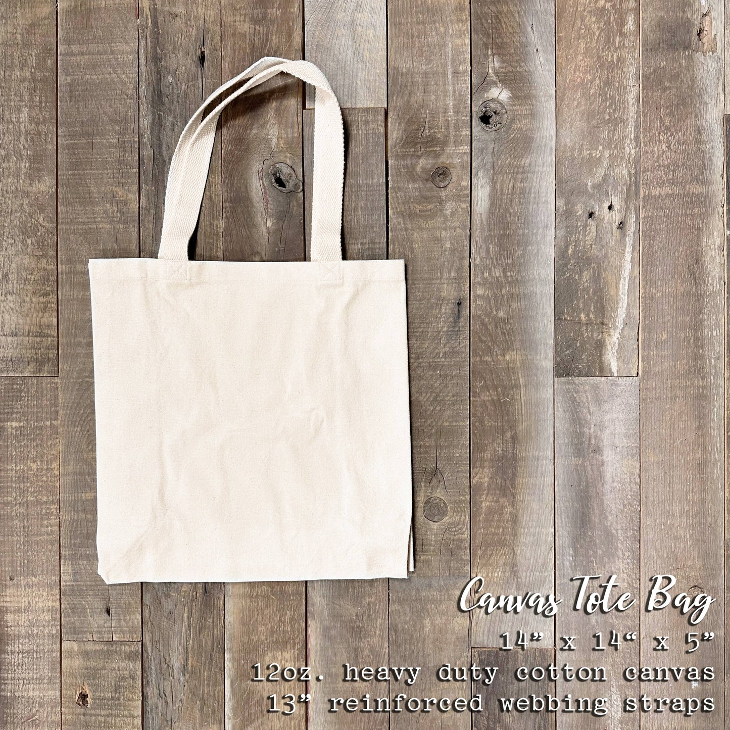 Farmers Market with City and State - Custom Canvas Tote Bag