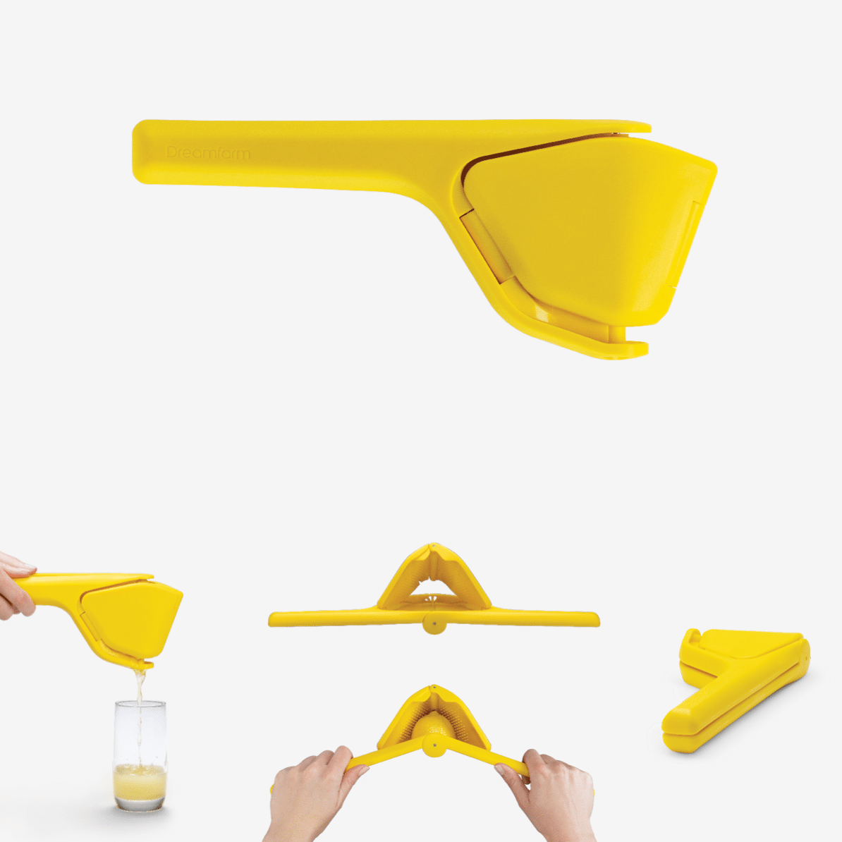 Dreamfarm - Fluicer® Lemon - Fold Flat Easy Citrus Juicer - CDU