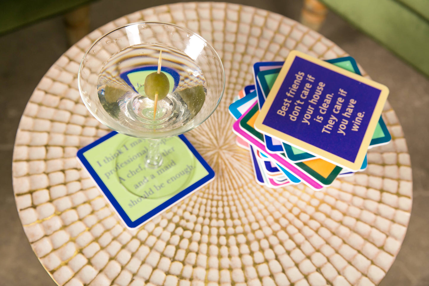 Drinks on Me - COASTER 1900'S | Funny Party Gift | Home Bar Decor