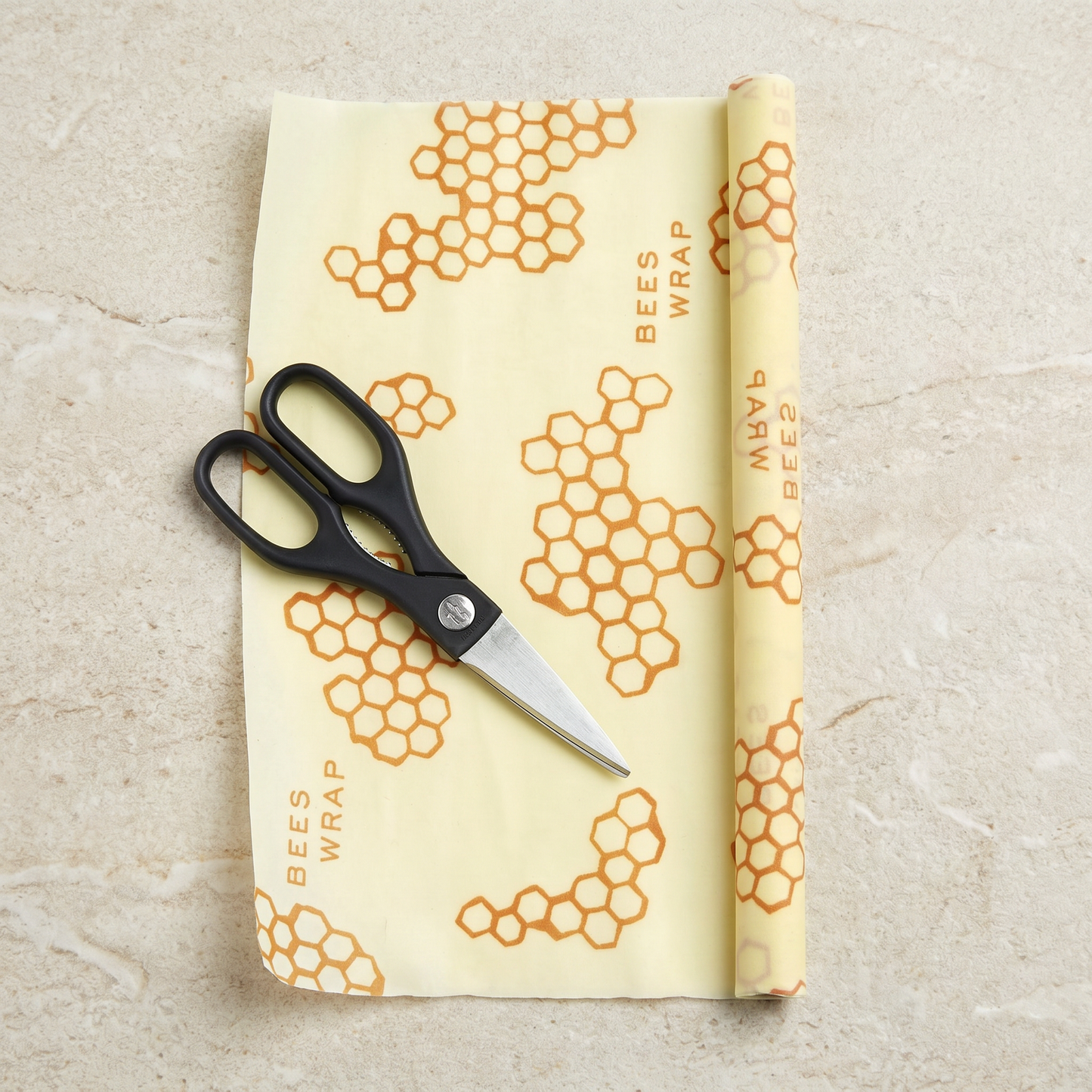Bee's Wrap - Bees Wrap Reusable Beeswax Food Wrap Roll - Honeycomb Print