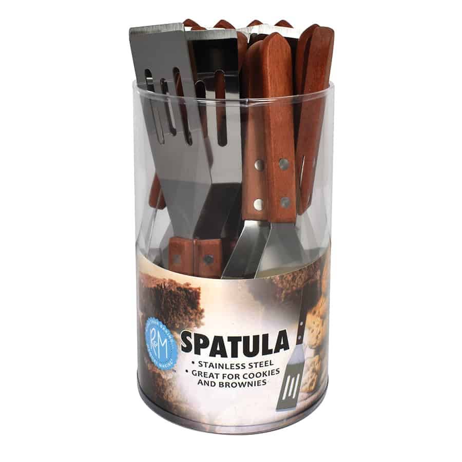 R&M International - Spatula Slotted Stainless Steel Bucket /24