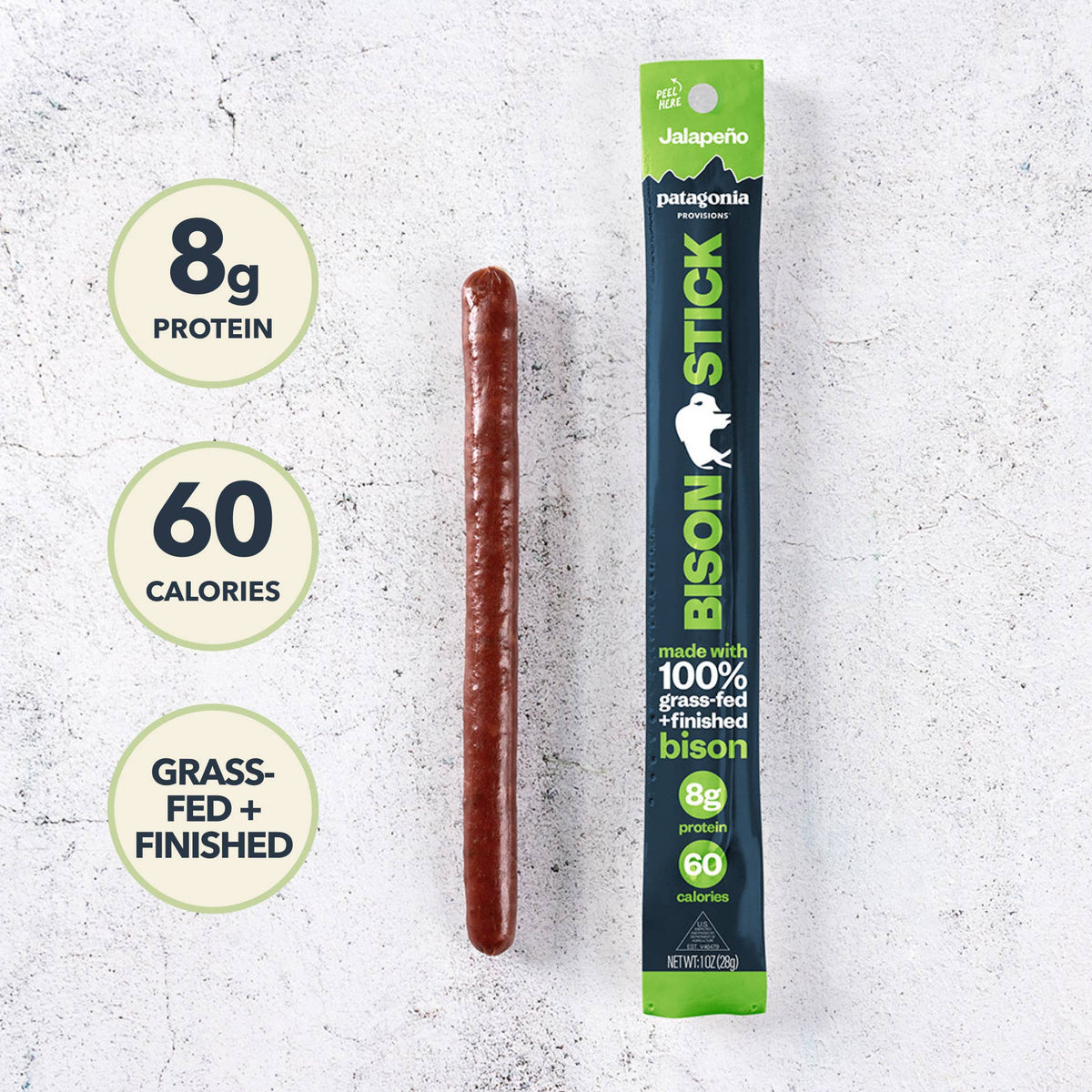 Patagonia Provisions - Bison Sticks - Jalapeño
