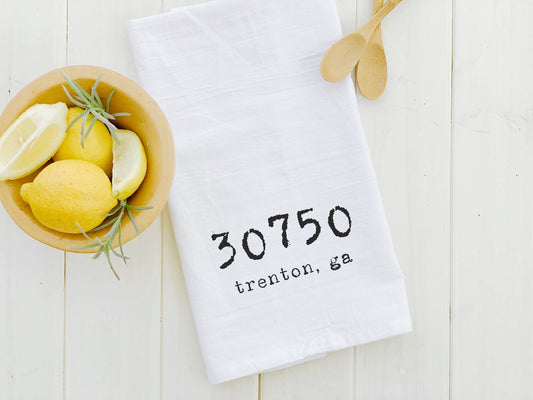 Customizable Zip Code - Custom Tea Towel