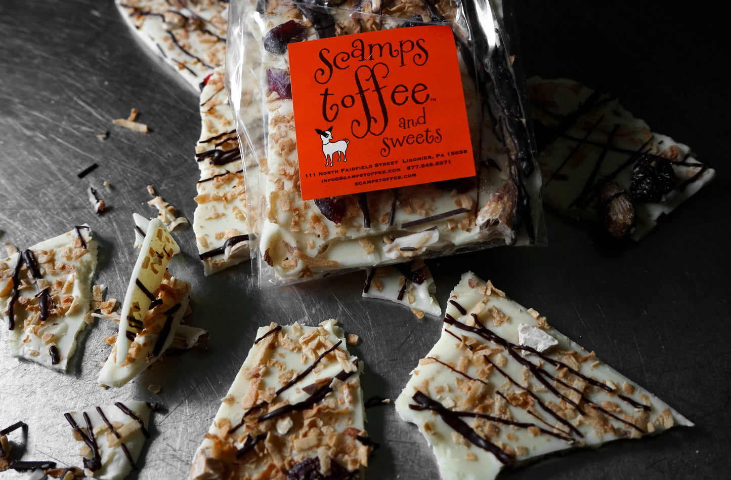 Scamps Toffee - 4oz Florida Bark Bag