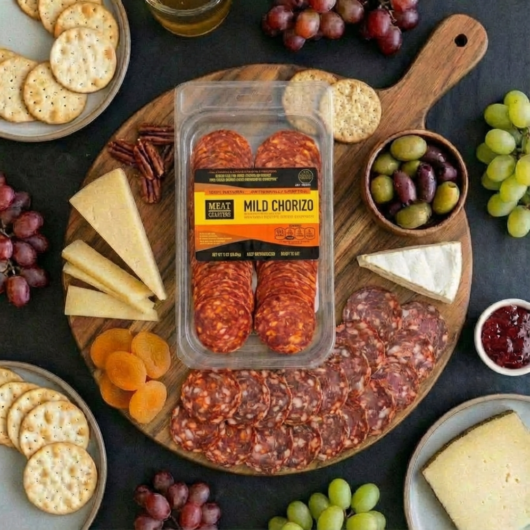 MeatCrafters Inc. - Dry-Cured Pork Chorizo, Spanish-Style, Sliced, 3oz x10