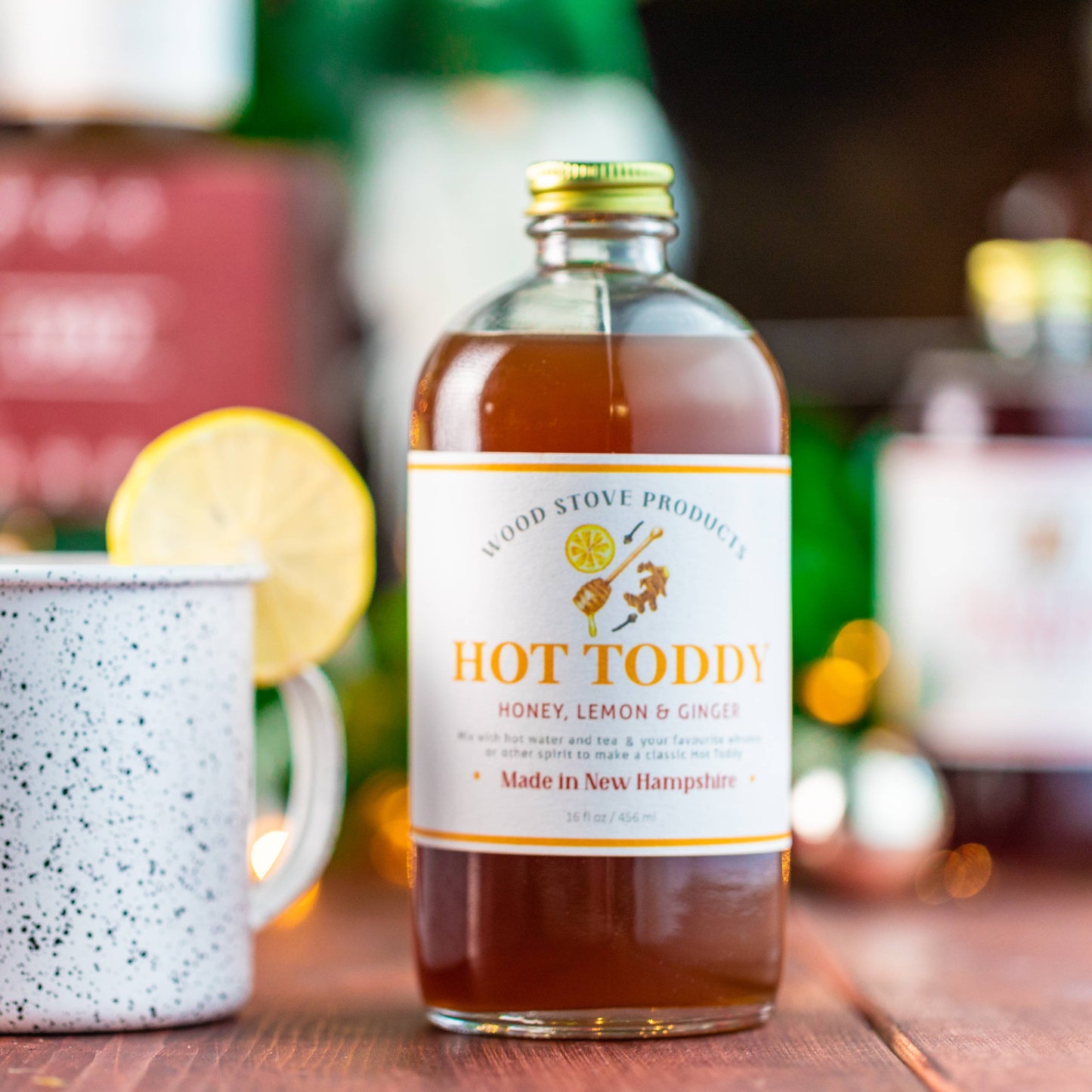 Wood Stove Kitchen - Hot Toddy Mix, 16 fl oz - Cocktail Mixer and Mocktail Mixer